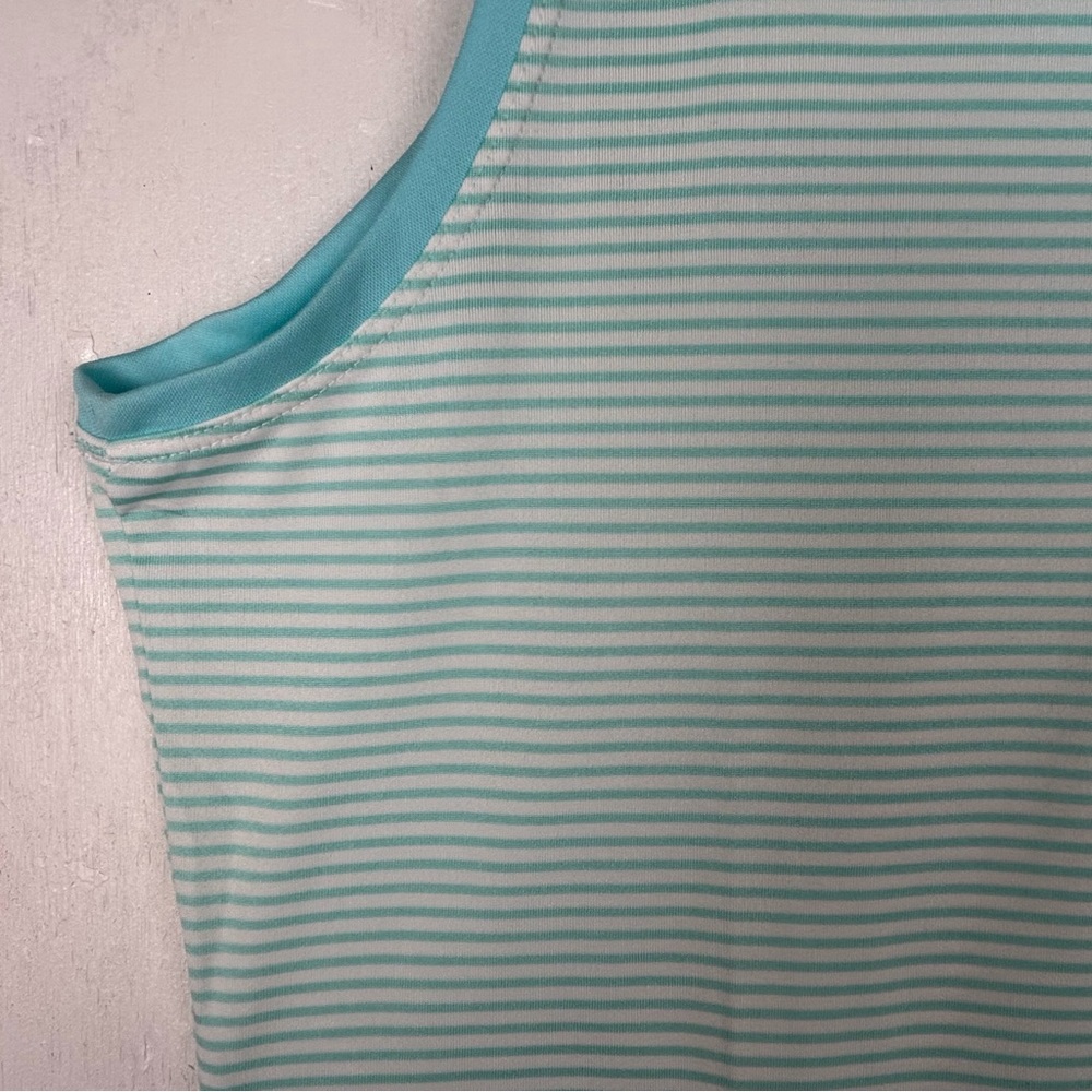 **SOLD**Nike | NIKEGOLF women’s sleeveless blue/green shirt top 1/4 button polo - Picture 10 of 16